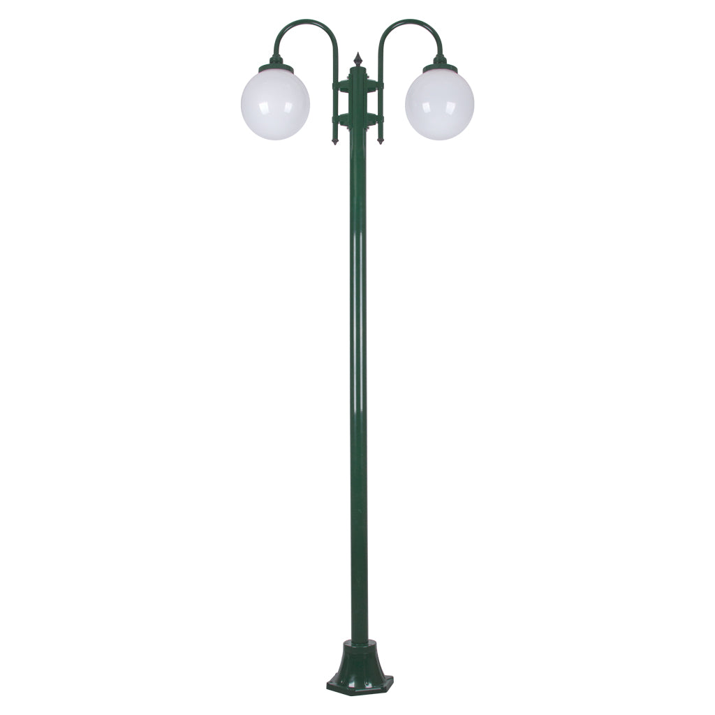 gt 1002 lisbon twin spheres curved arms plain post