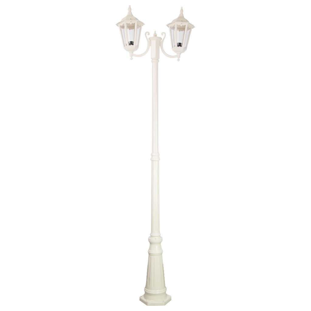 gt 1077 chester twin head curved arm tall post light