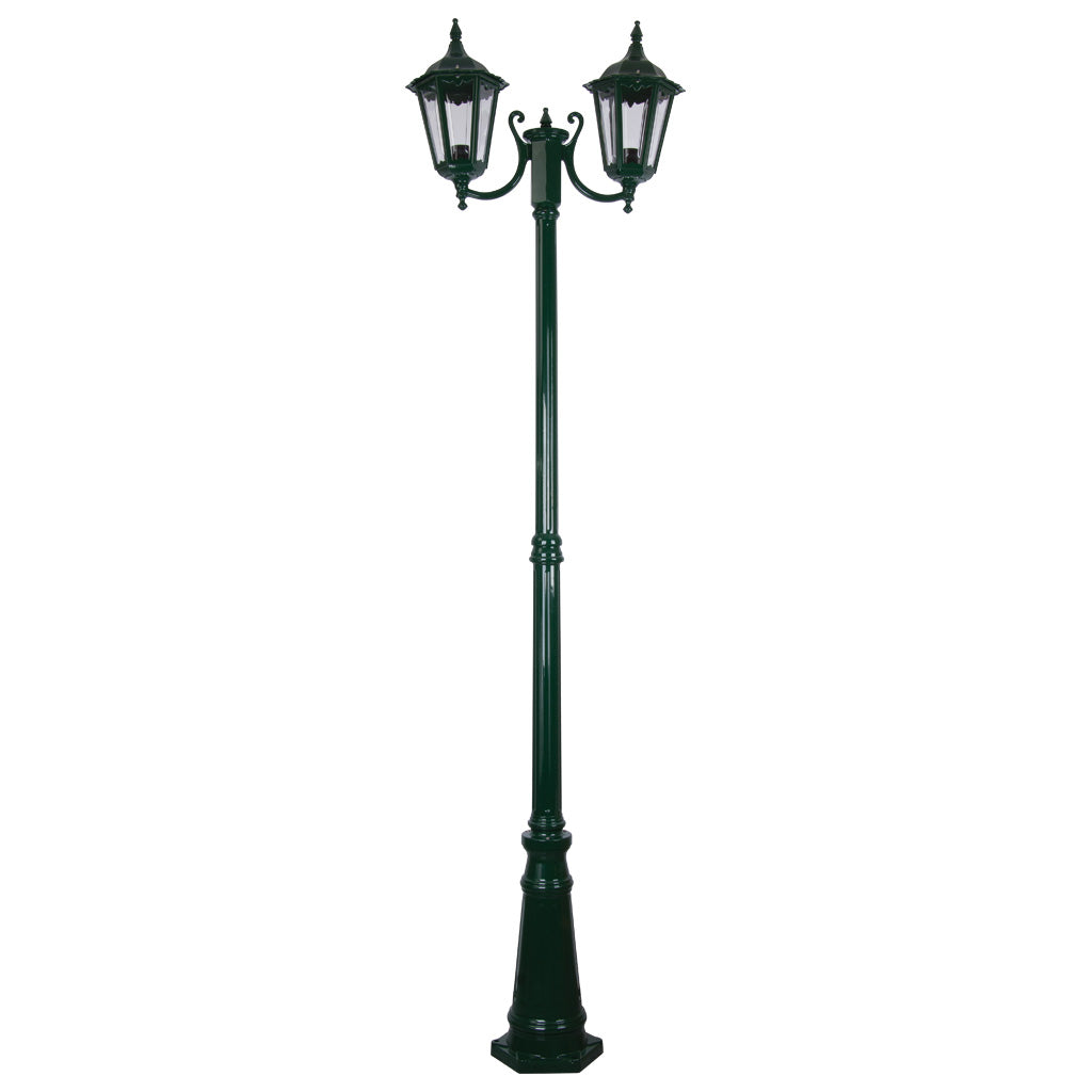 gt 1077 chester twin head curved arm tall post light