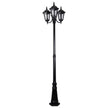 gt 1078 chester triple head curved arm tall post light