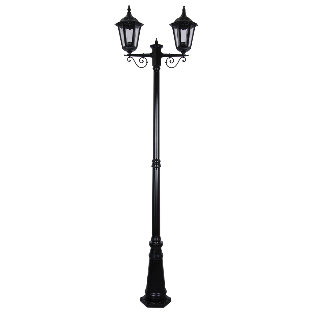 gt 140 chester twin head tall post light