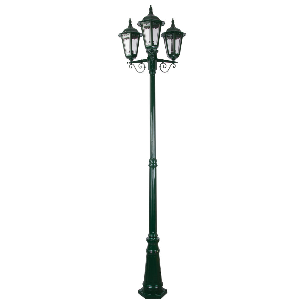 gt 142 chester three head tall post light