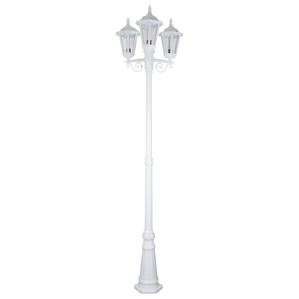 gt 142 chester three head tall post light