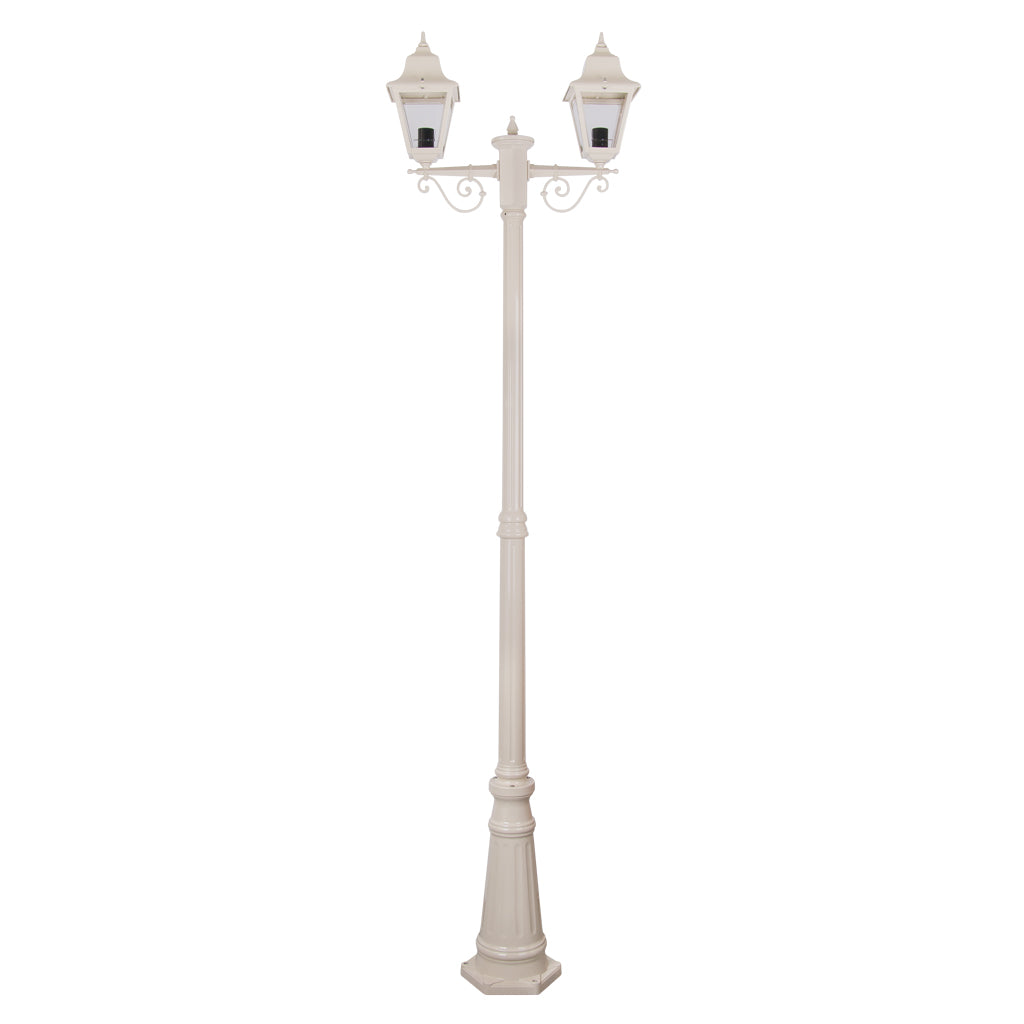 gt 240 paris twin head tall post light