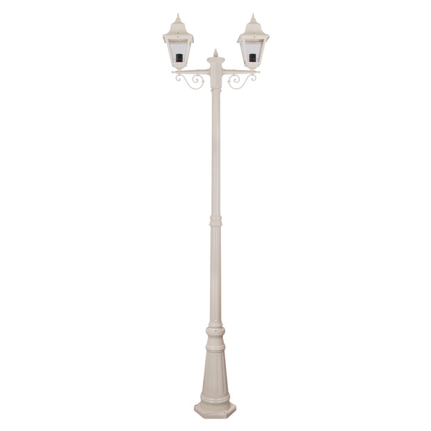 gt 240 paris twin head tall post light