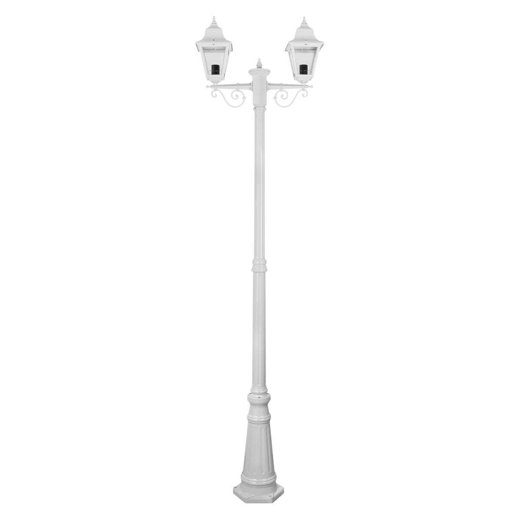 gt 240 paris twin head tall post light