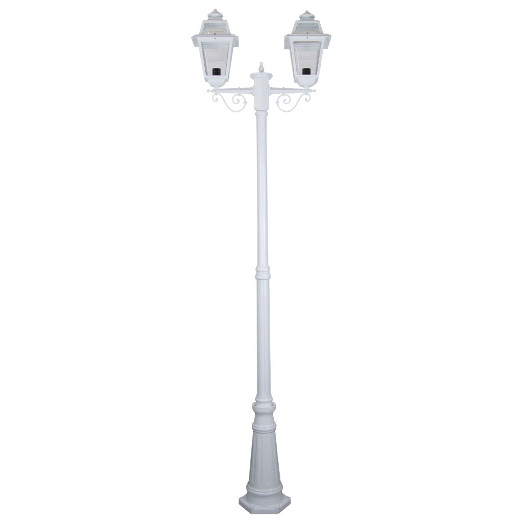 gt 280 avignon twin head tall post light