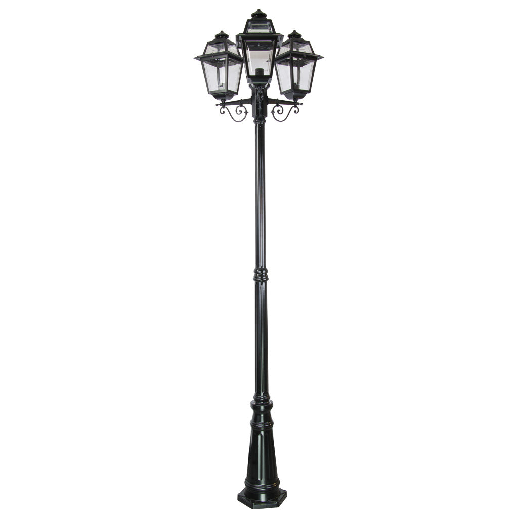 gt 282 avignon triple head tall post light