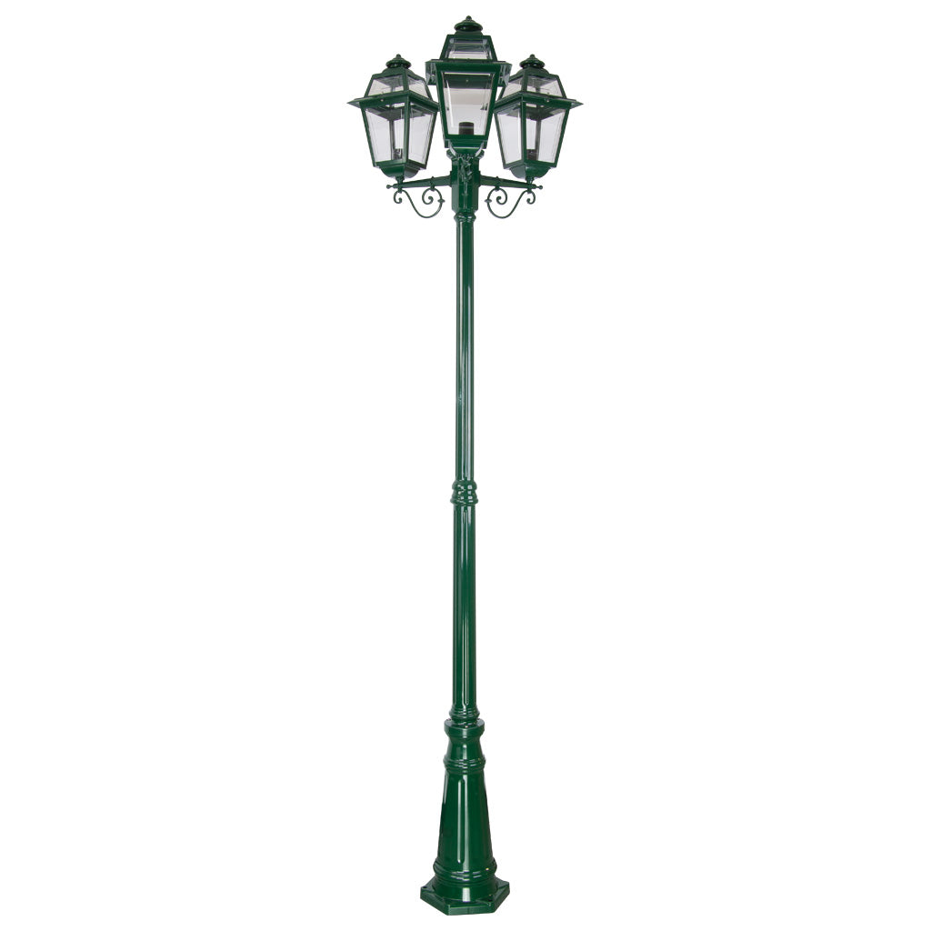 gt 282 avignon triple head tall post light