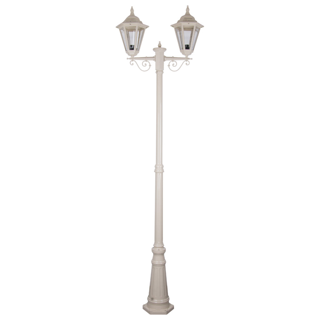 gt 430 turin twin head tall post light