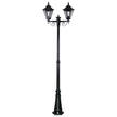 gt 430 turin twin head tall post light