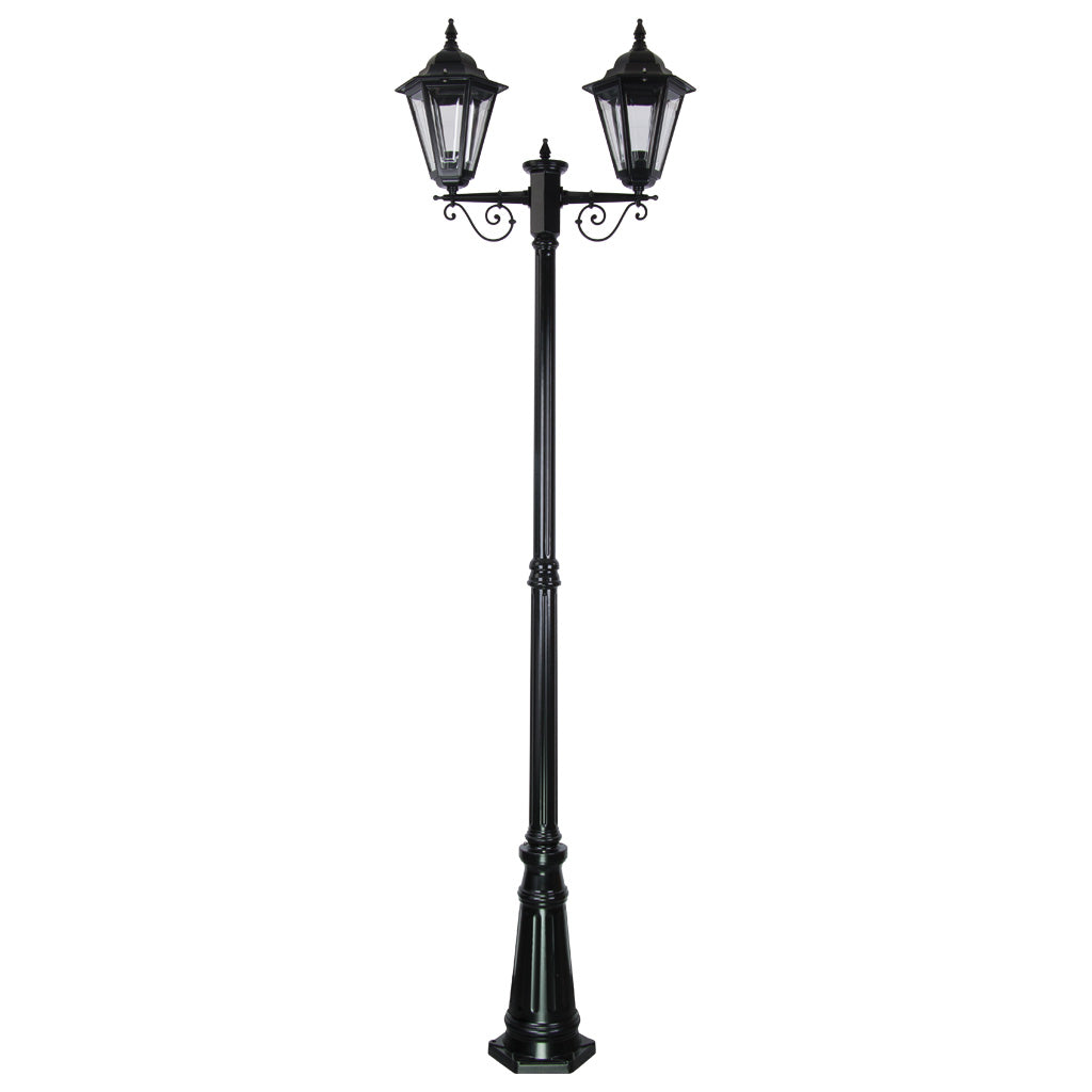 gt 430 turin twin head tall post light