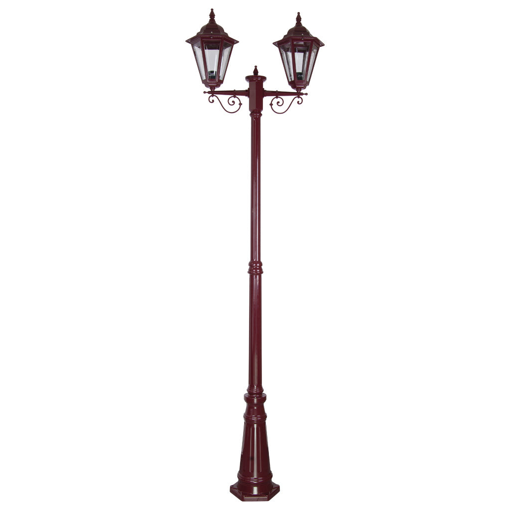 gt 430 turin twin head tall post light