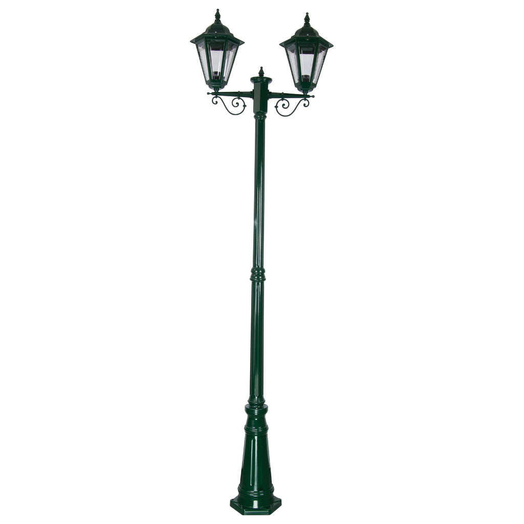 gt 430 turin twin head tall post light