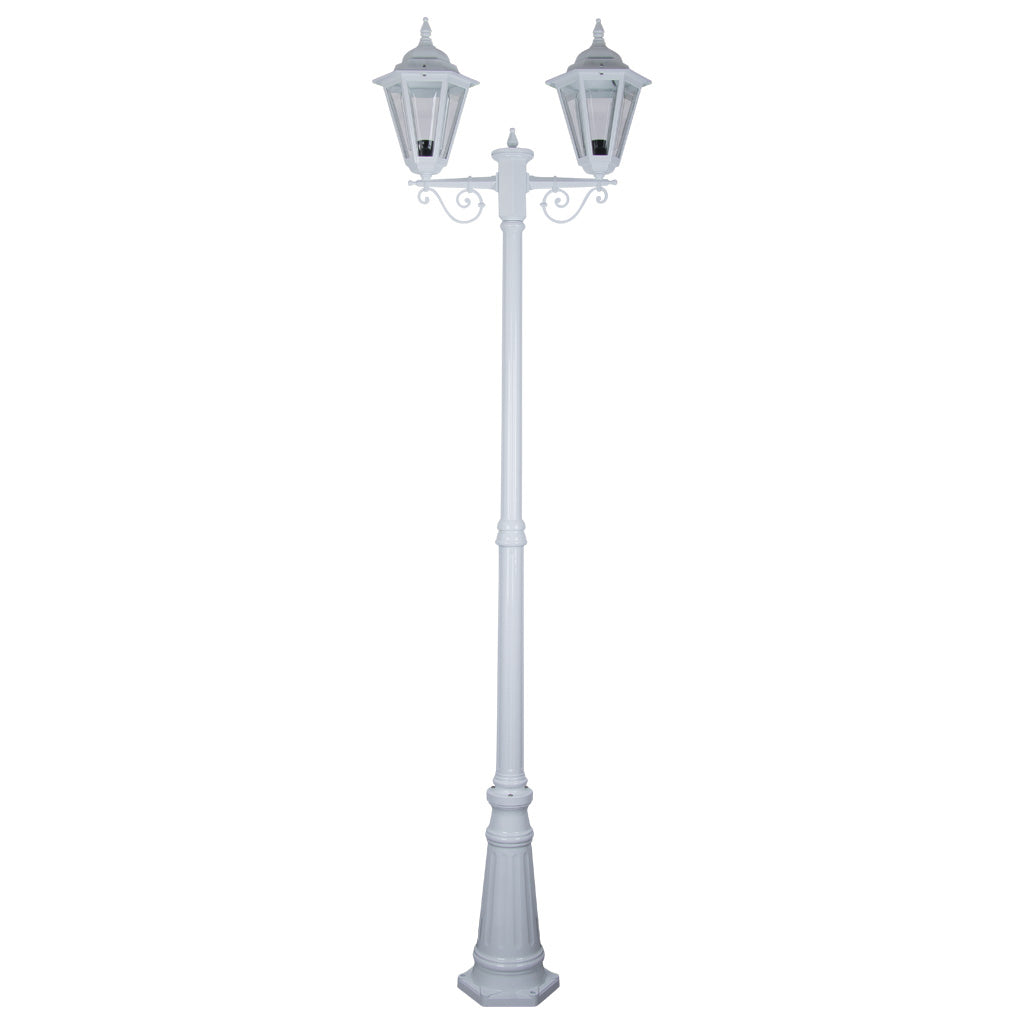 gt 430 turin twin head tall post light