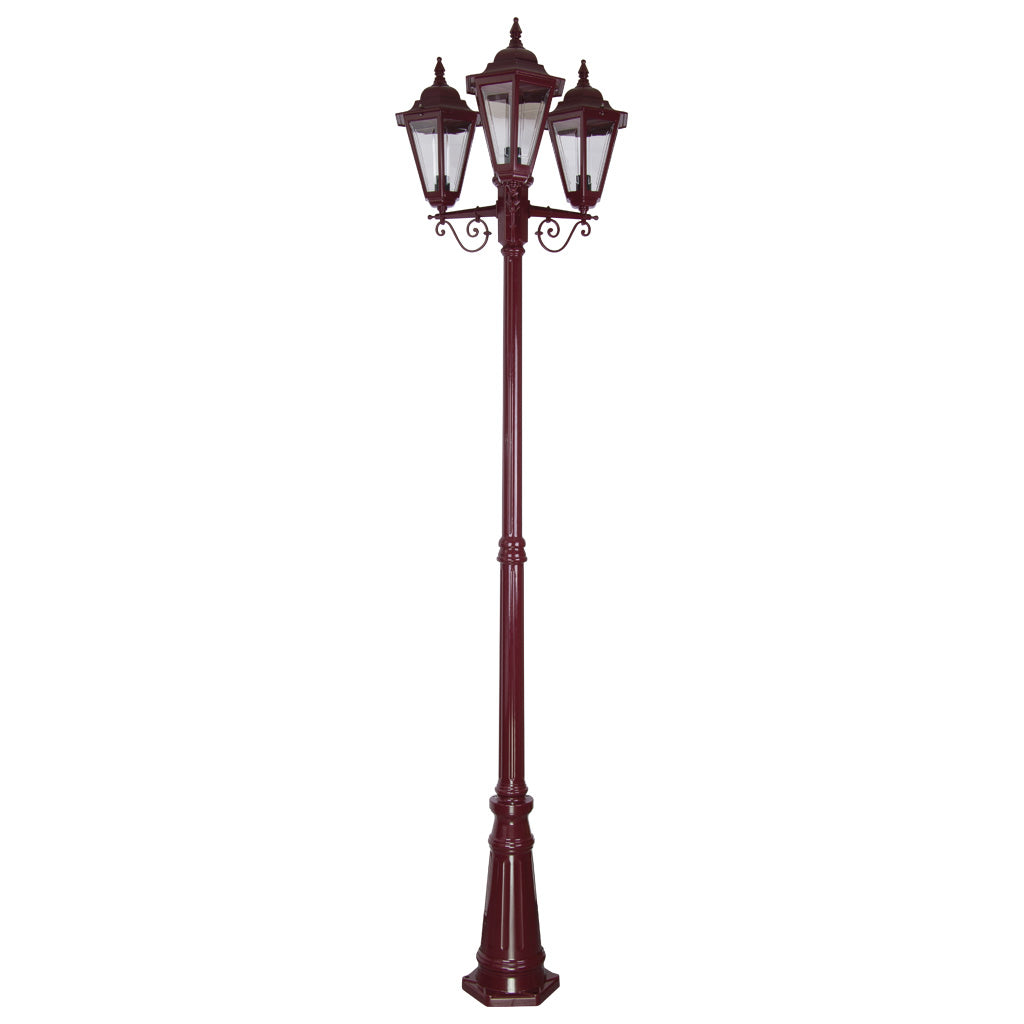 gt 432 turin triple head tall post light