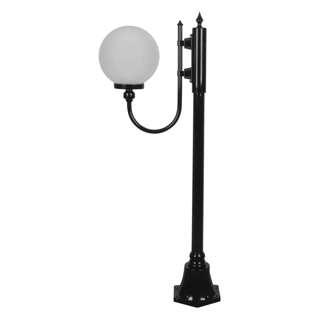 gt 606 lisbon 25cm sphere curved arm short post gt 607