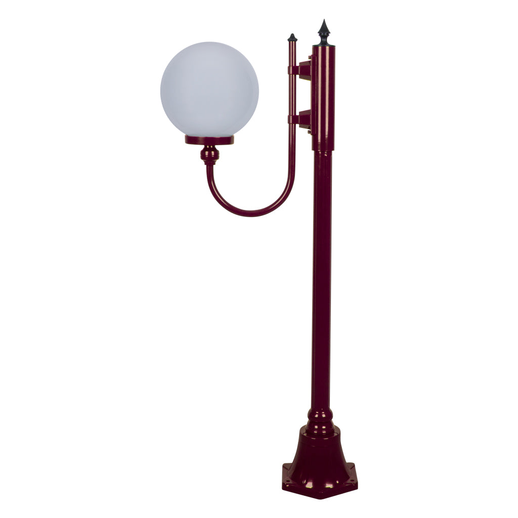 gt 606 lisbon 25cm sphere curved arm short post gt 608