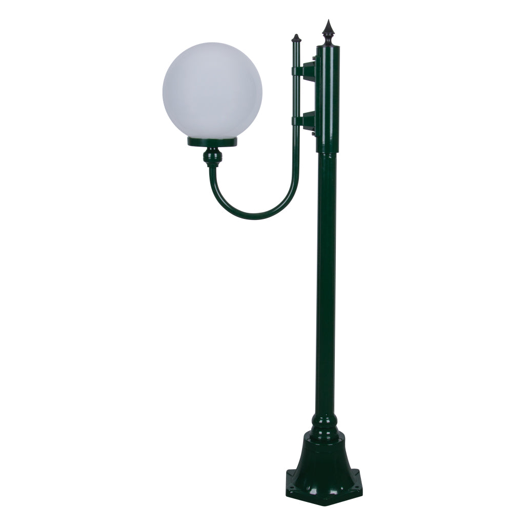 gt 606 lisbon 25cm sphere curved arm short post gt 609