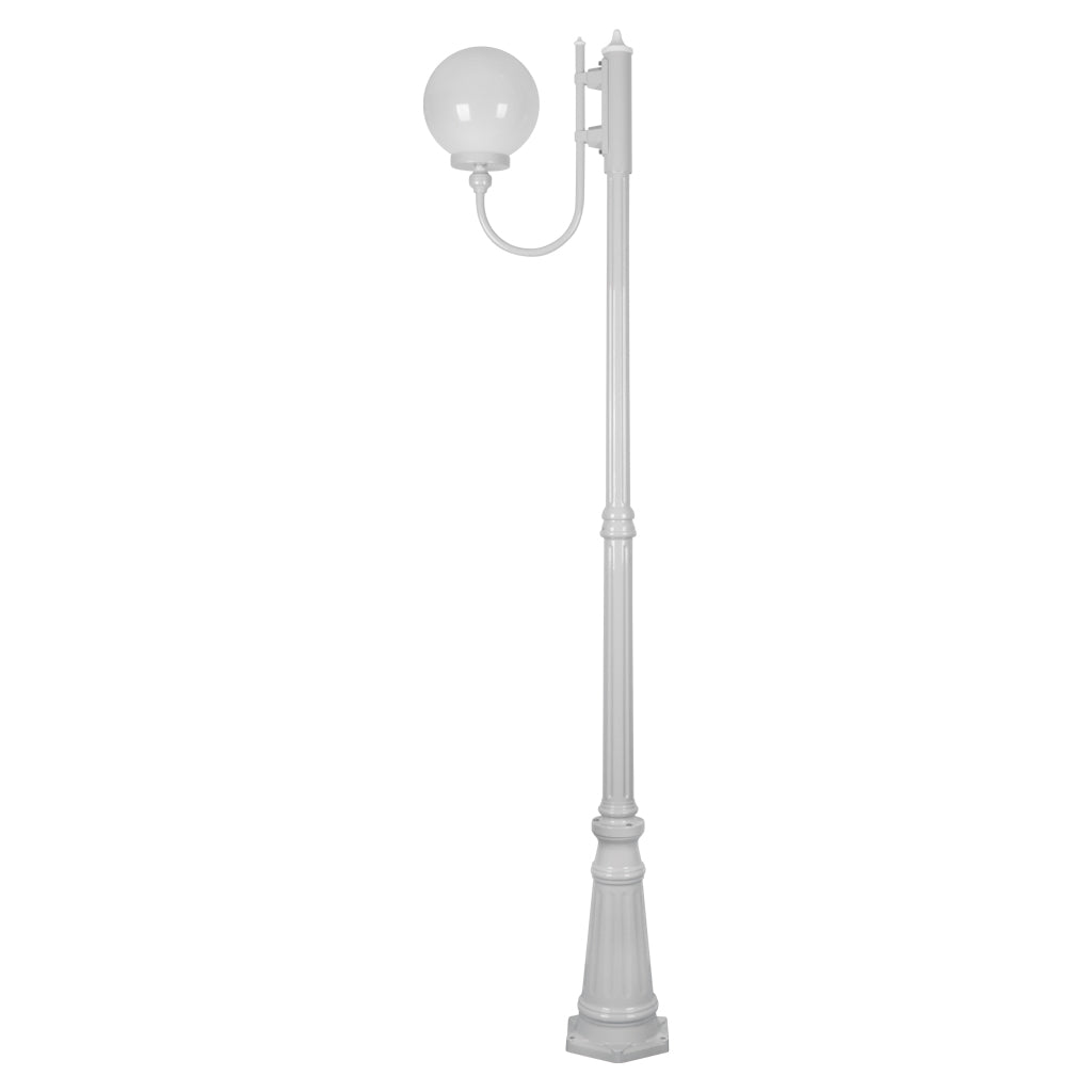 gt 618 lisbon 25cm sphere curved arm tall post light