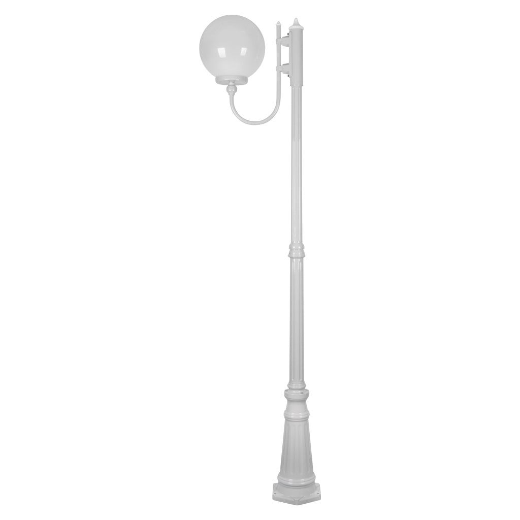 gt 619 lisbon 30cm sphere curved arm tall post light