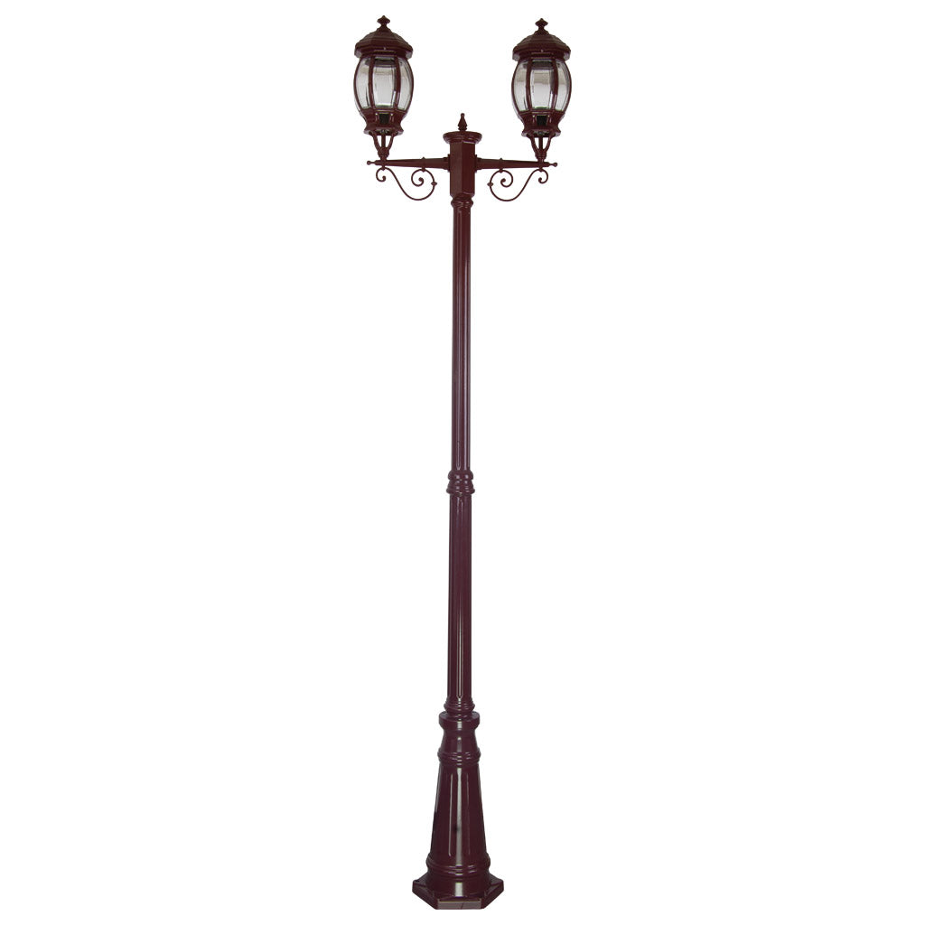 gt 680 vienna twin head tall post light