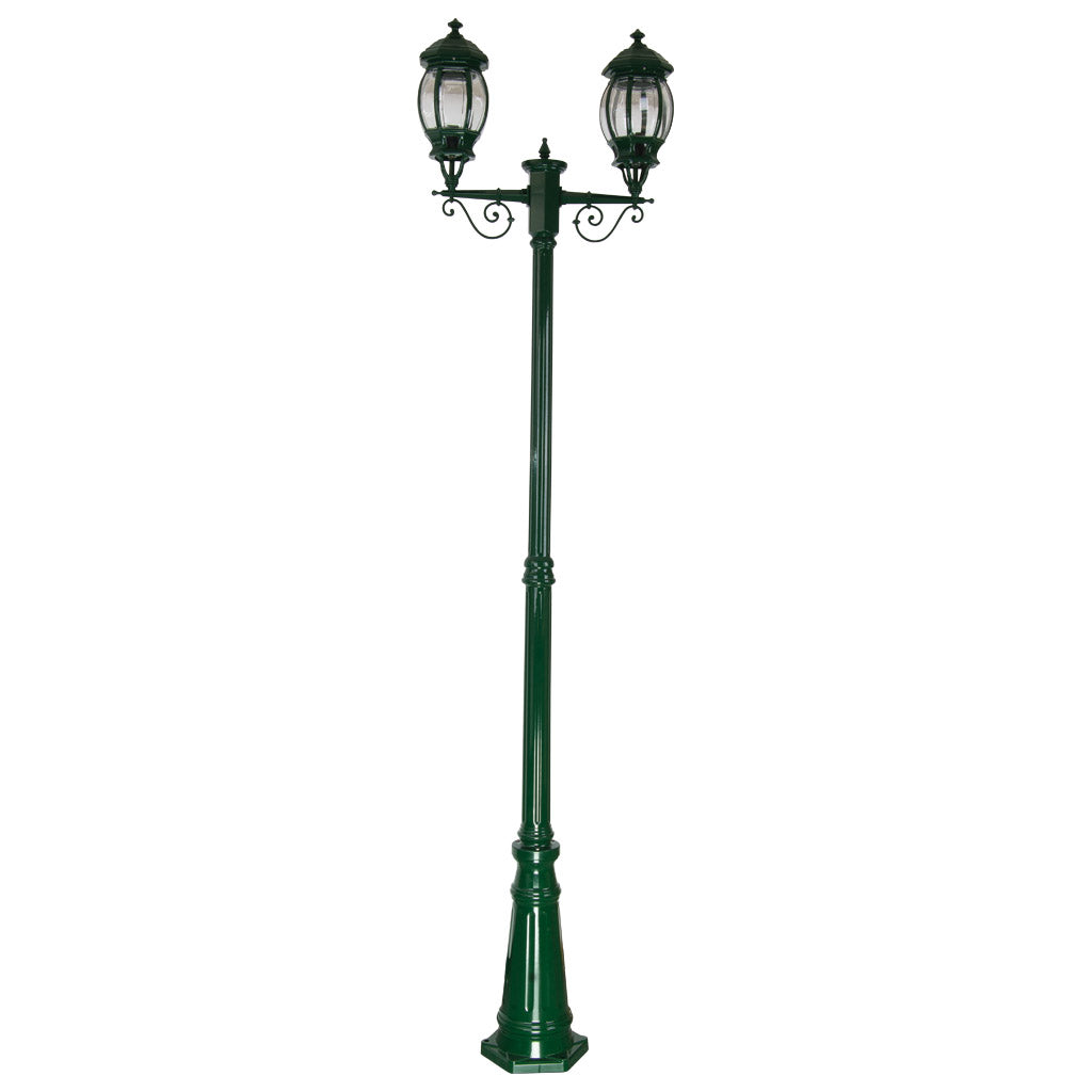 gt 680 vienna twin head tall post light