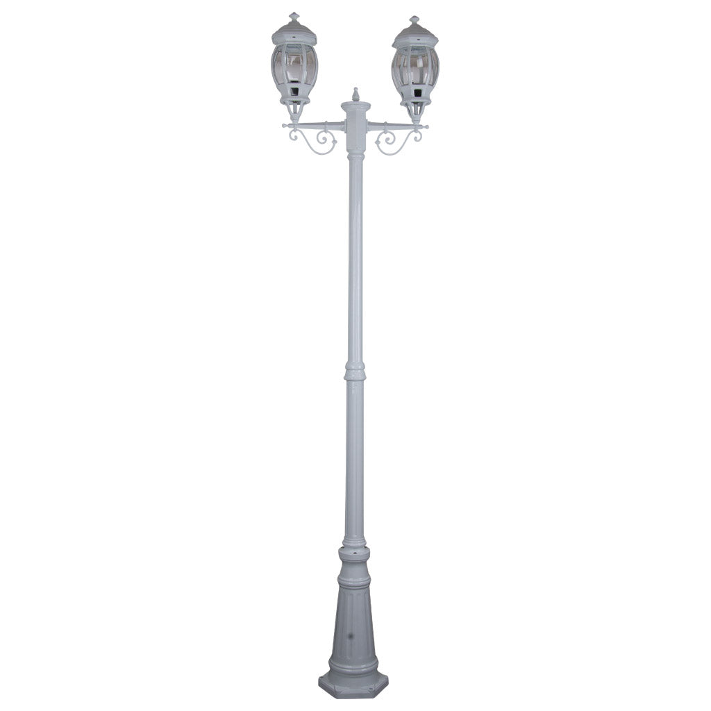 gt 680 vienna twin head tall post light