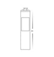 HV1630T-BLK-240V-SQ | HV1630T-BLK-24V-SQ- Fedor Square Aluminium Black Tri Colour LED Bollard Light