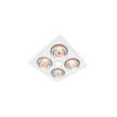 Myka Slimline 3 in 1 4 Heat, Exhaust Fan with 10W LED Light in White