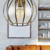 Thumbnail for Medina 1 Light Pendant in Antique Brass
