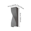 Meryl Wall Light 2X5W GU10 Tri-Colour Sand Black