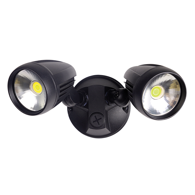 muro pro 30 twin head 30w led spotlight trio tricolour