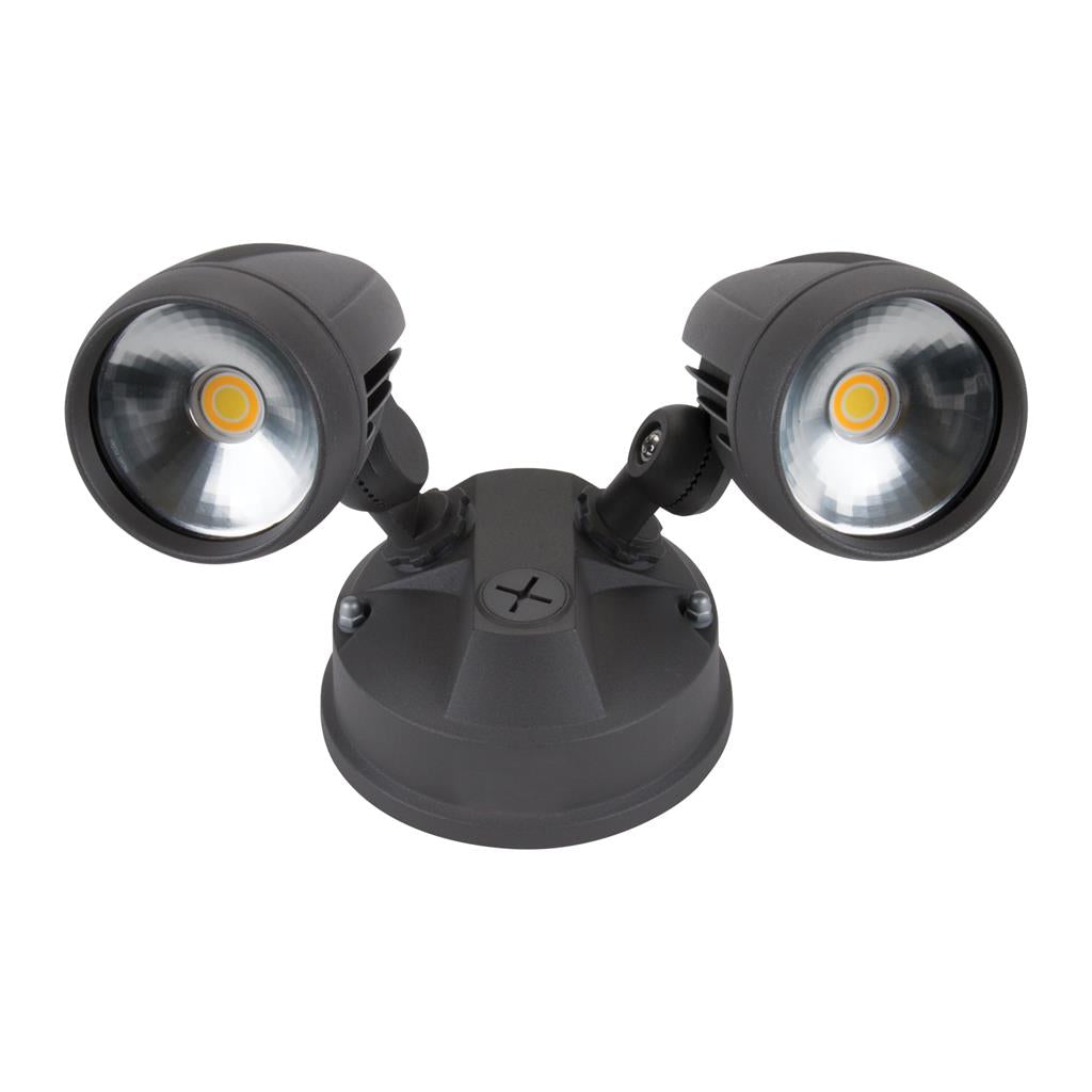 muro pro 30 twin head 30w led spotlight trio tricolour