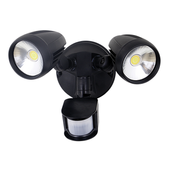 muro pro 30s twin head 30w led spotlight with sensor trio tricolour