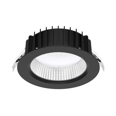 neo pro round 25w recessed dimmable led tricolour neo pro 25 rec blk