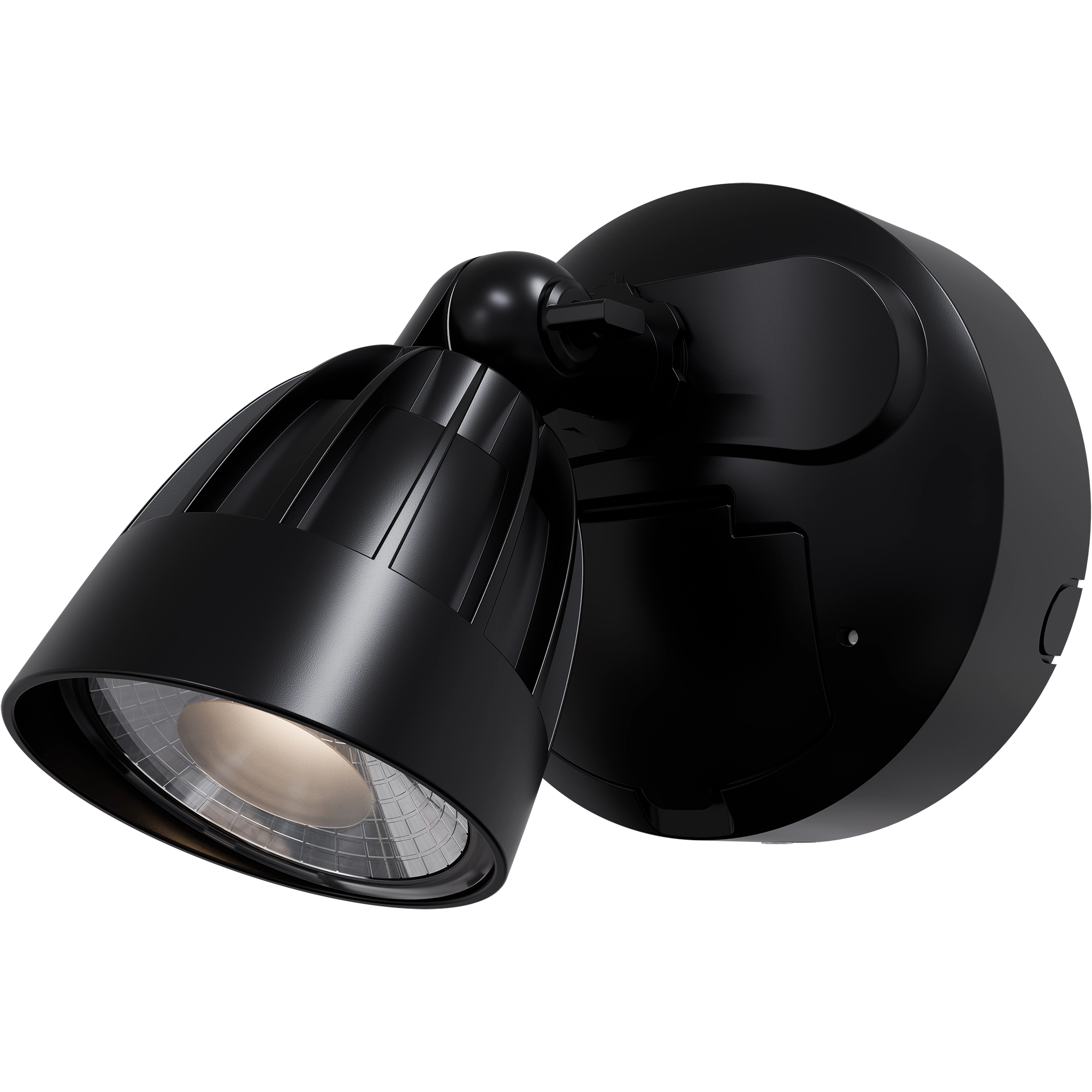 Nighthawk 1 Light Exterior Spotlight with Sensor 15W TRI Colour Black IP65