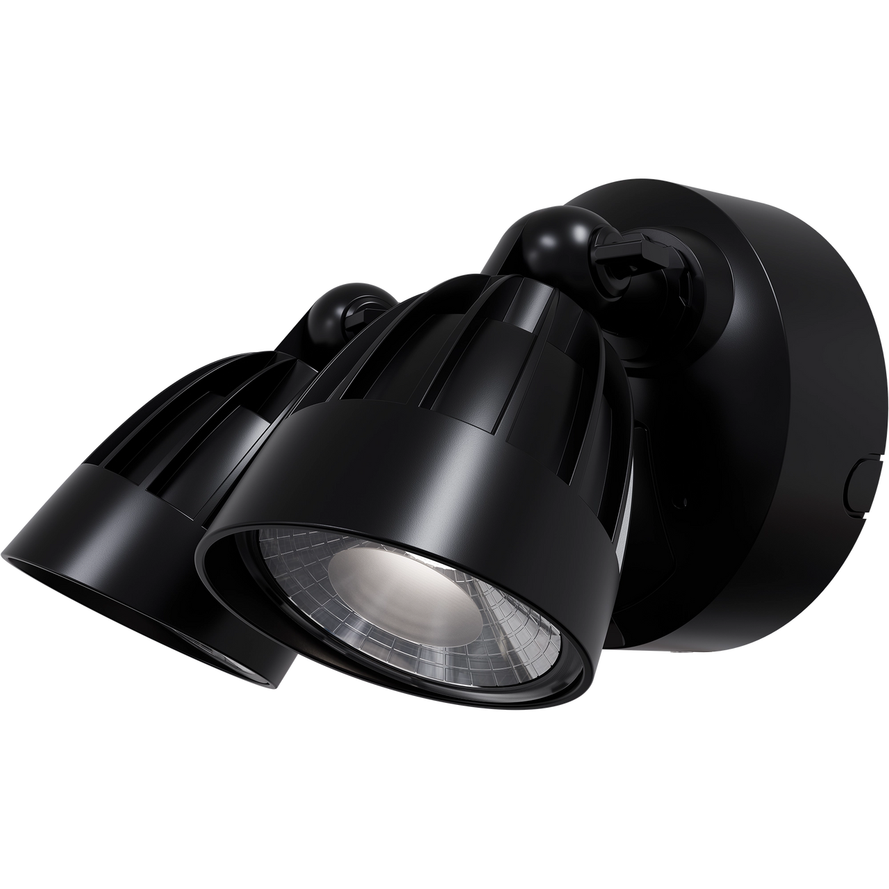 Nighthawk 2 Light Exterior Spotlight with Sensor 30W TRI Colour Black IP65