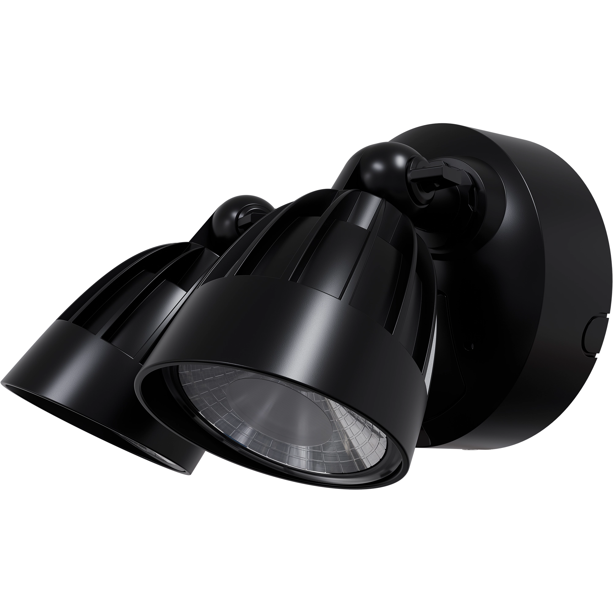 Nighthawk 2 Light Exterior Spotlight with Sensor 30W TRI Colour Black IP65