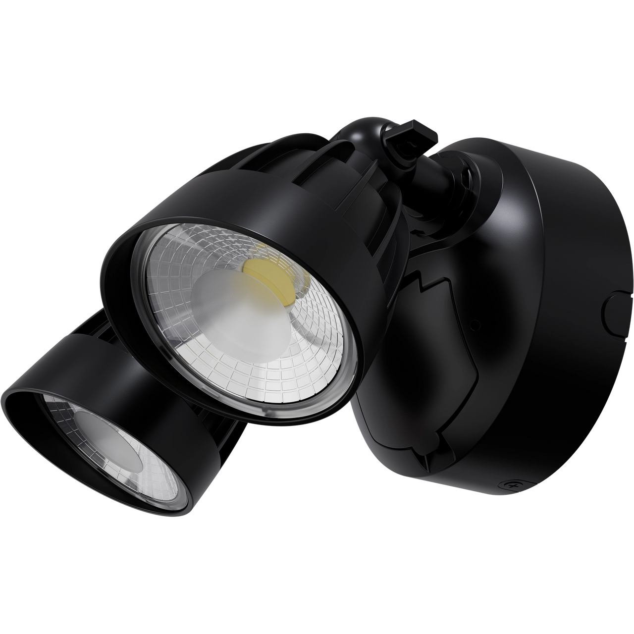 Nighthawk 2 Light Exterior Spotlight with Sensor 30W TRI Colour Black IP65