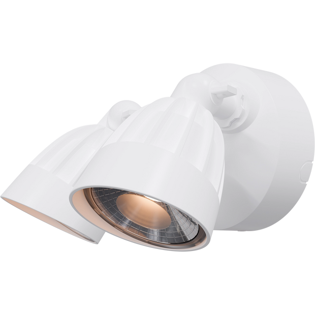 Nighthawk 2 Light Exterior Spotlight 30W TRI Colour White IP65