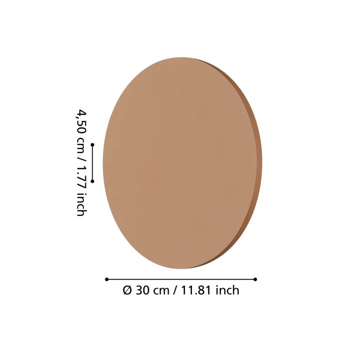 Orlando Wall Light 16W LED Tri-Colour Terracotta 300mm