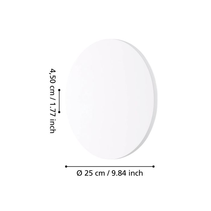 Orlando Wall Light 12W LED Tri-Colour White 250mm