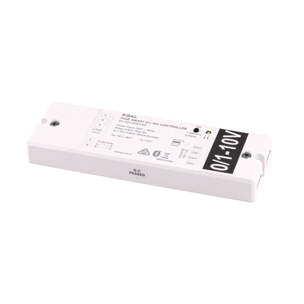 Pixie 0-10V Controller 240 Volt IP20 5Amp Relay Push-Dim