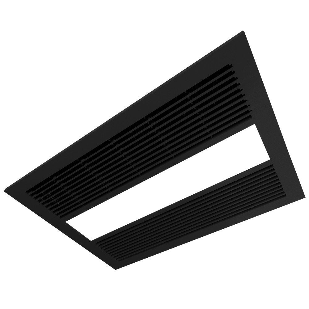 Sahara 3 in 1 Exhaust Fan and Light with Fan Heater in Matte Black