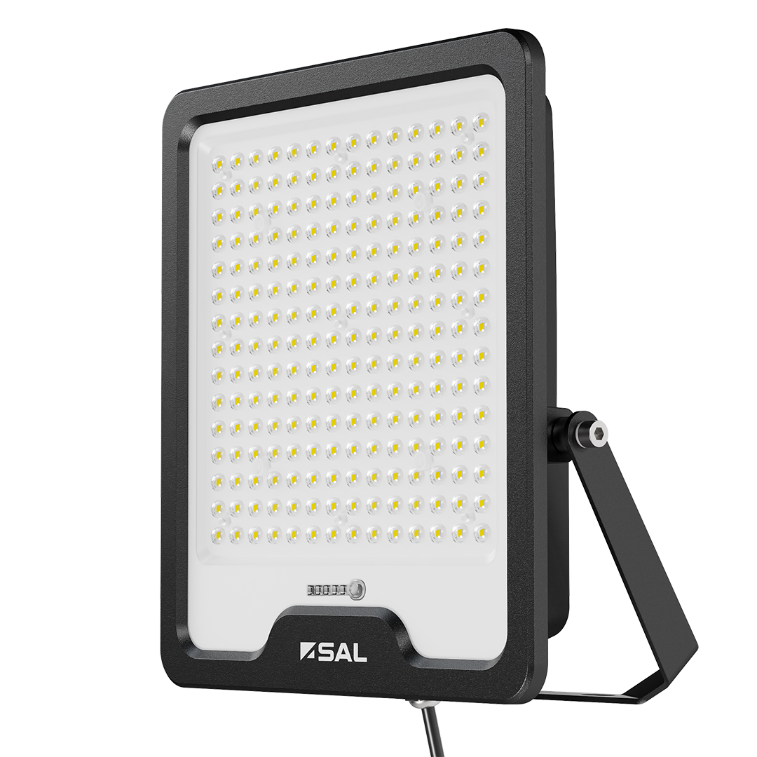 SAL Solar LED Floodlight with Split PV >6000lm 5K IP65 Black