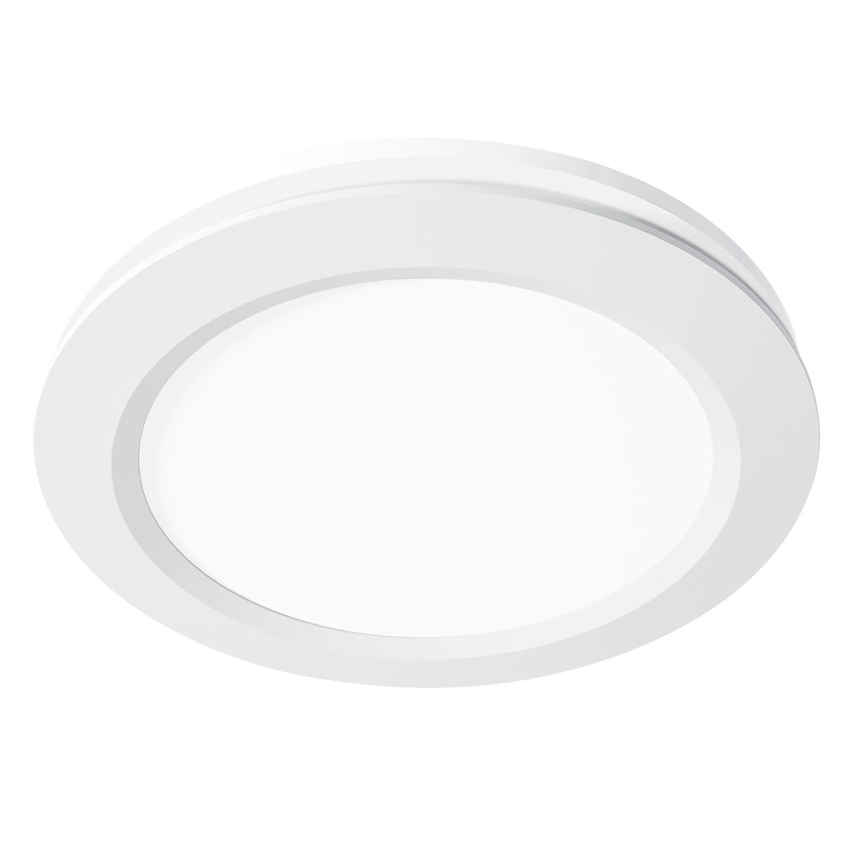 Saturn Round 200mm Exhaust Fan White with 13w Tricolour LED Light