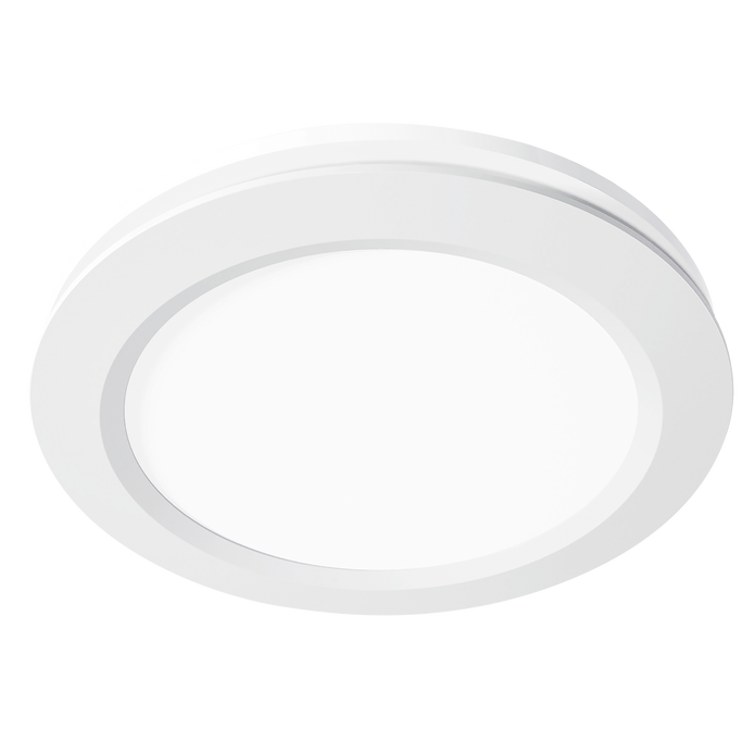 Saturn Round 200mm Exhaust Fan White with 13w Tricolour LED Light