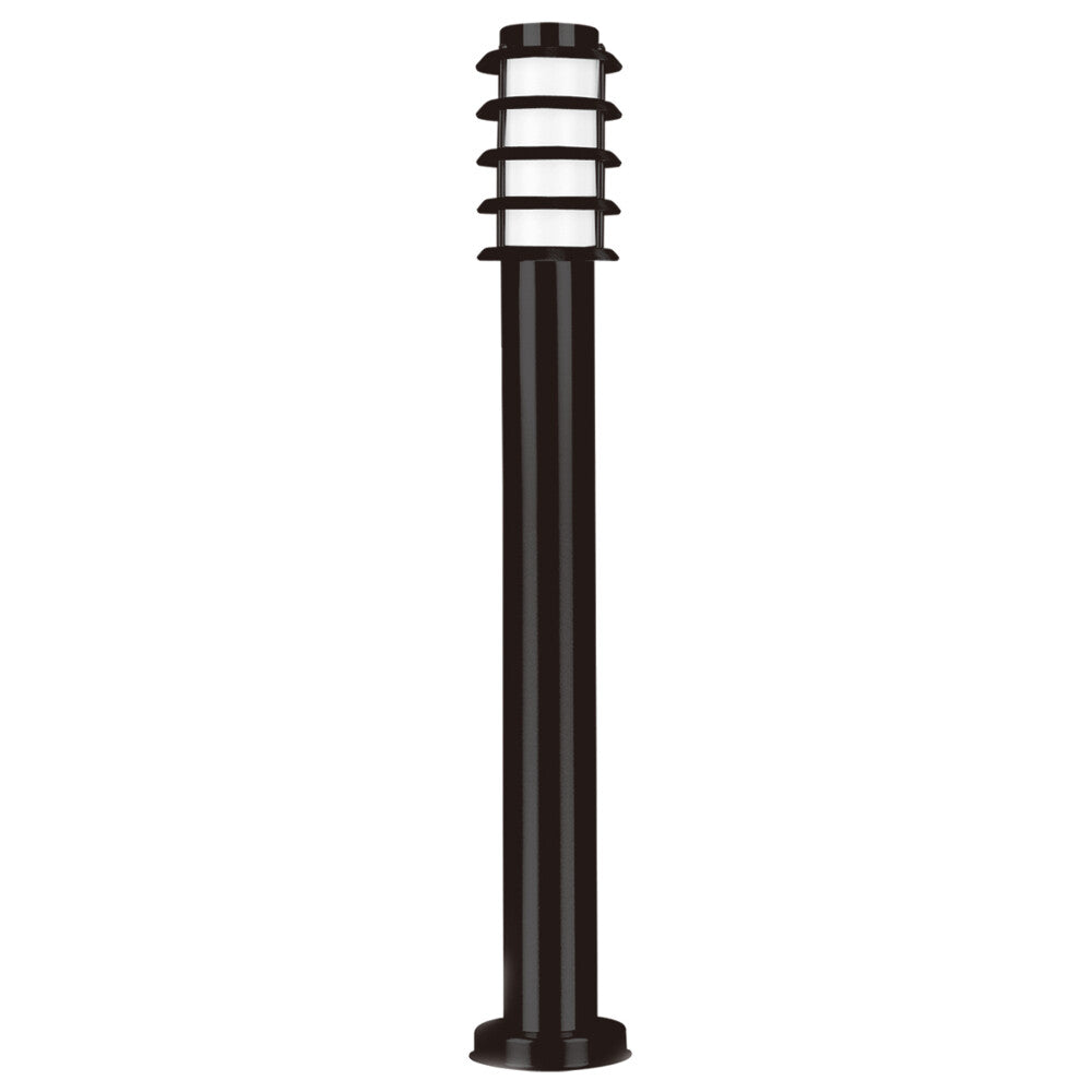 Murray Exterior Post E27 Round louvered Stainless Steel