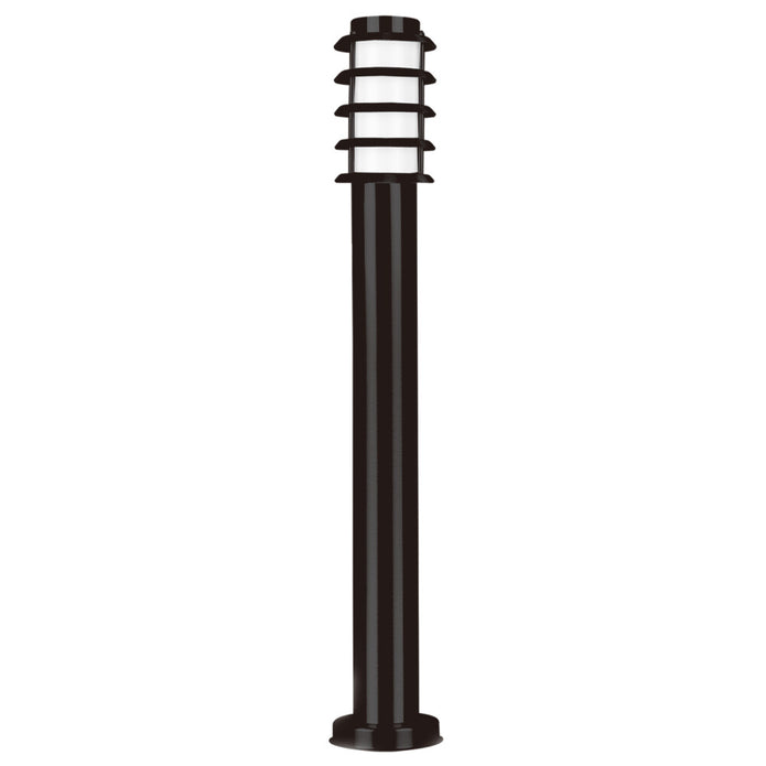 Murray Exterior Post E27 Round louvered Stainless Steel